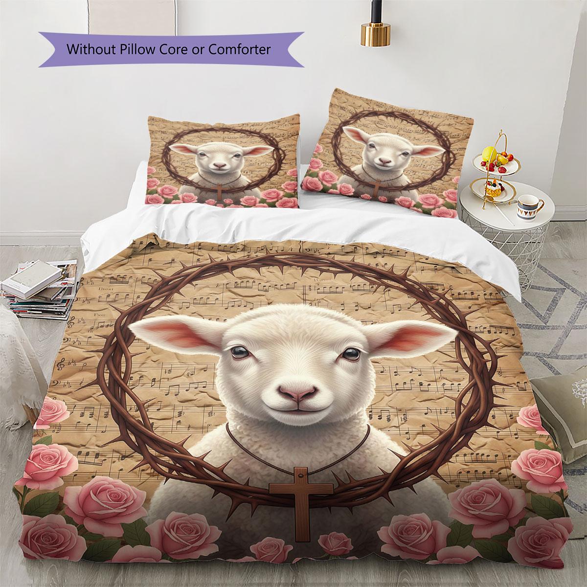 Crucifixanimal Pattern Bedding Quilt Set Quilt Cover Pillowcase Home Decoration Birthday Gift (1 * duvet cover + 2 * pillowcase, without core) 135x200cm
Crucifixanimal Pattern Bedding Quilt Set Quilt Cover Pillowcase Home Decoration Birthday Gift (1 * duvet cover + 2 * pillowcase, without core) 135x200cm
