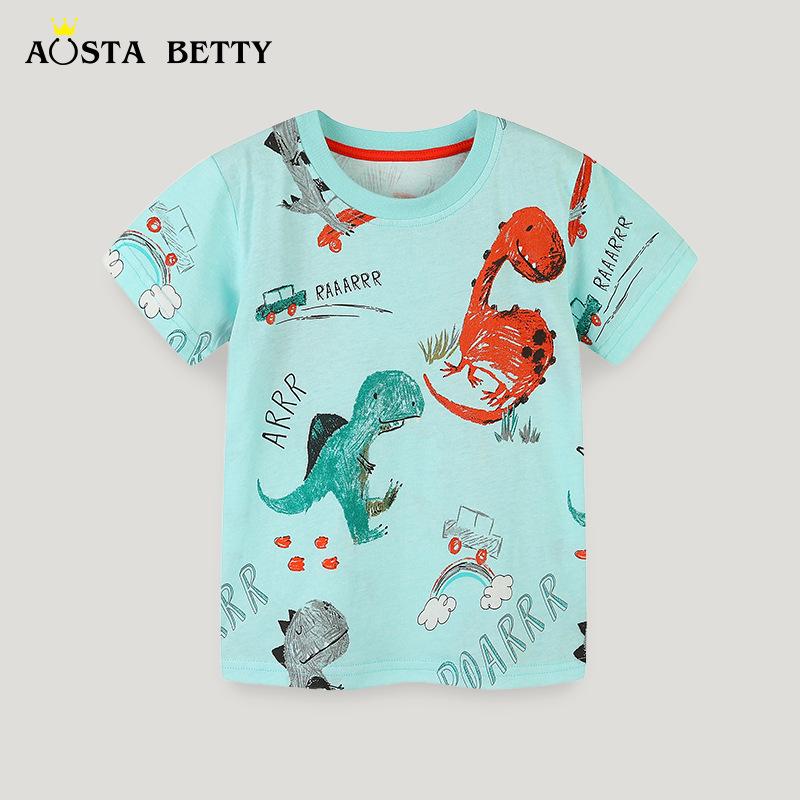 Boys Cartoon Dinosaur T-Shirt - Summer 2025 Collection, European & American Style, Cotton Knit, Short Sleeve 5 Years (115 cm)
Boys Cartoon Dinosaur T-Shirt - Summer 2025 Collection, European & American Style, Cotton Knit, Short Sleeve 5 Years (115 cm)