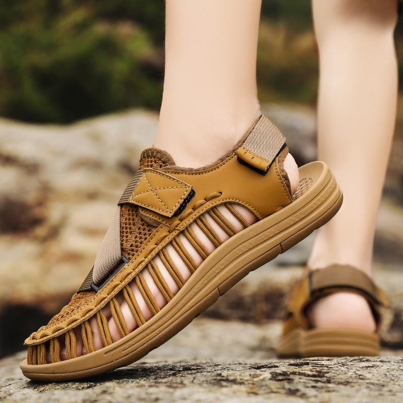 Men s woven sandals large size breathable beach shoes outdoor casual flat-bottomed bag head sandals men 39
Men s woven sandals large size breathable beach shoes outdoor casual flat-bottomed bag head sandals men 39