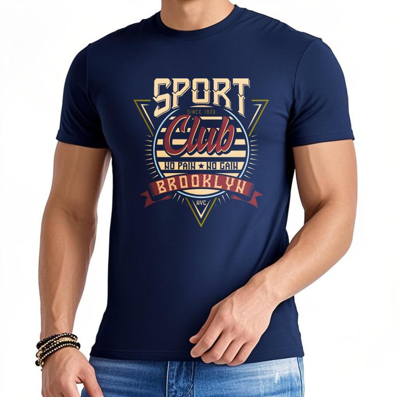 Fashion Summer For Him T Shirt Sport Club Brooklyn Since 1923 No Pain No Gain Short Sleeve Rock Crew Neck Tshirt Man Tee Shirt 4XL
Fashion Summer For Him T Shirt Sport Club Brooklyn Since 1923 No Pain No Gain Short Sleeve Rock Crew Neck Tshirt Man Tee Shirt 4XL