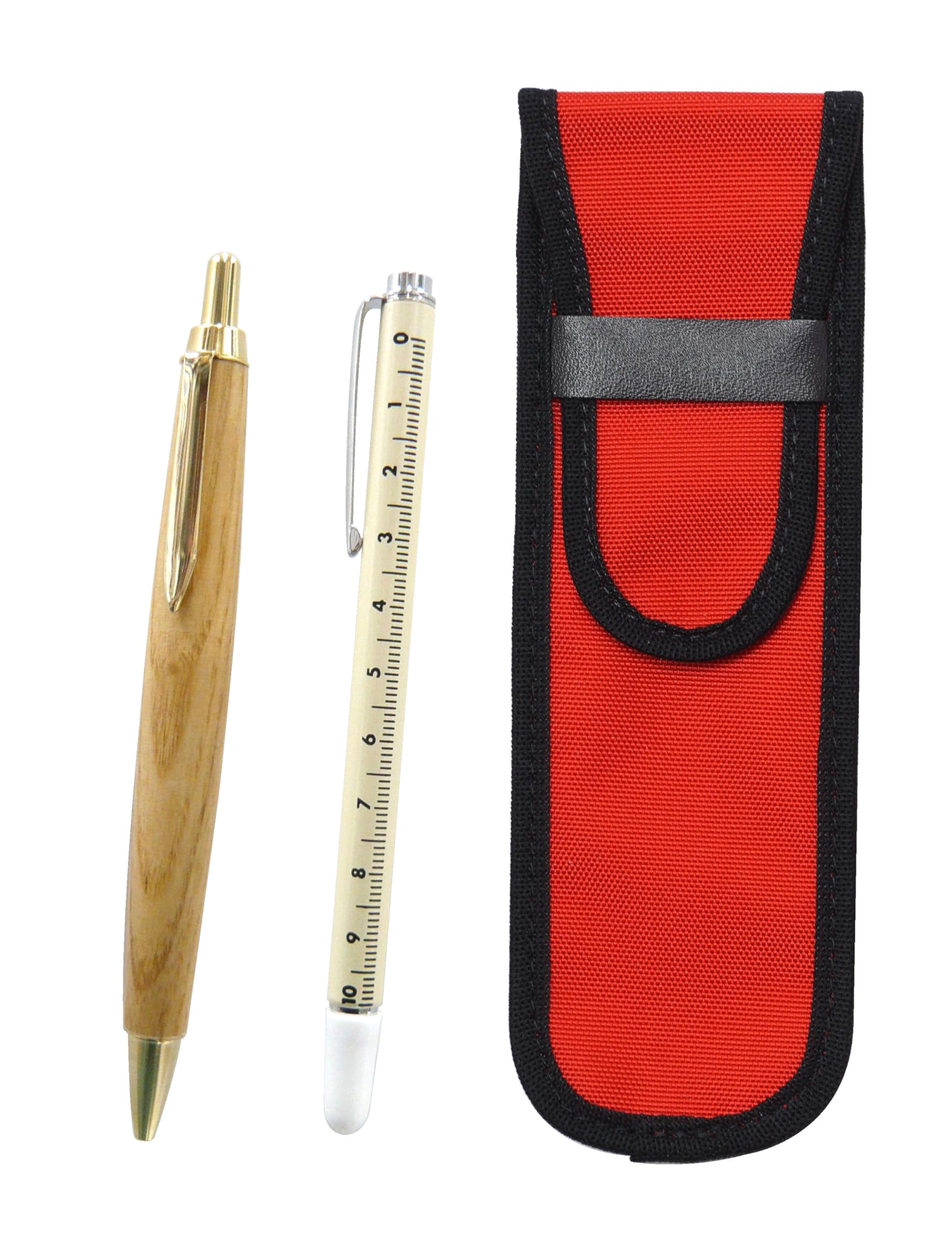 2 pack cloth pencil case red slide measure indicator stick and maple wood shaft retro ballpoint pen set NK02R-708W-HS47S-2
2 pack cloth pencil case red slide measure indicator stick and maple wood shaft retro ballpoint pen set NK02R-708W-HS47S-2