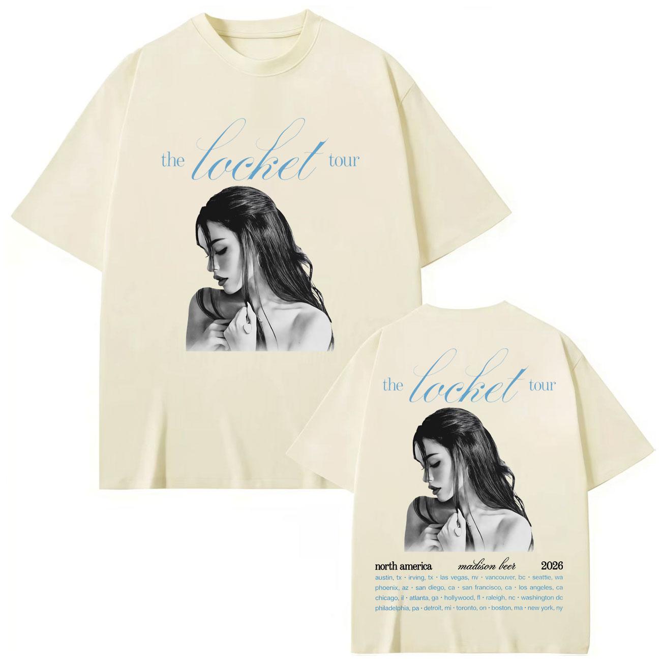 Singer Madison Beer The Locket Tour Graphic T Shirts Fashion Aesthetic Oversized T-shirts Men Women Cotton T-shirt 3XL
Singer Madison Beer The Locket Tour Graphic T Shirts Fashion Aesthetic Oversized T-shirts Men Women Cotton T-shirt 3XL