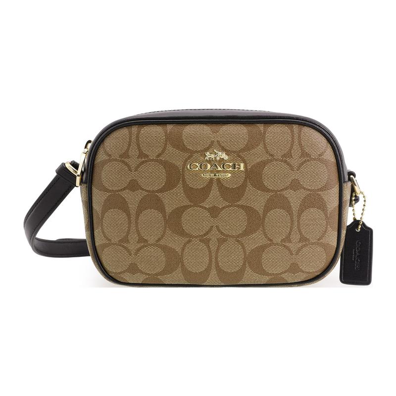 COACH crossbody bag Jamie 19 Zipper closure Internal multi-function pocket Dual card slots Signature coated canvas and smooth leather Small Women s чорний
COACH crossbody bag Jamie 19 Zipper closure Internal multi-function pocket Dual card slots Signature coated canvas and smooth leather Small Women s чорний