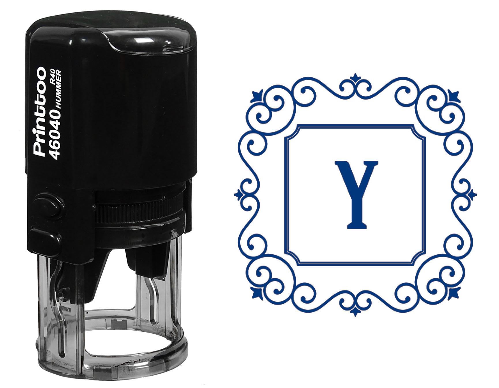 Printtoo Office Stationary R-40 Self Inking Square Swirl Border Y Alphabet Monogram Initial Rubber 30 mm Diameter (Approx) синій
Printtoo Office Stationary R-40 Self Inking Square Swirl Border Y Alphabet Monogram Initial Rubber 30 mm Diameter (Approx) синій