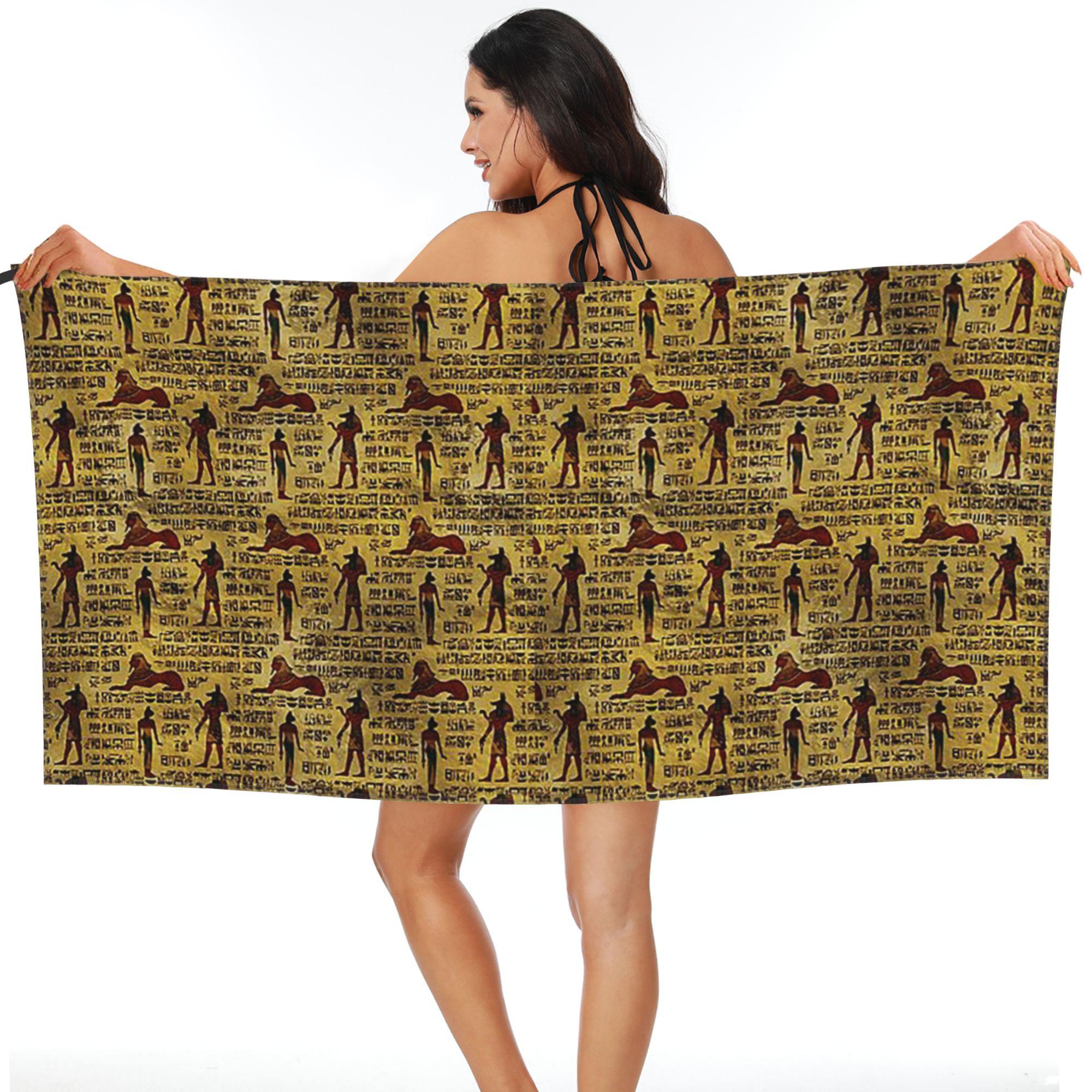 Egyptian Eye of Horus Wadjet Gold and Black Beach Towel Soft Microfiber Quick Dry Absorbent Quick Towels For Bath W30*H60(CM)
Egyptian Eye of Horus Wadjet Gold and Black Beach Towel Soft Microfiber Quick Dry Absorbent Quick Towels For Bath W30*H60(CM)