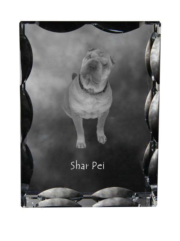 Shar Pei - crystal with a picture of a dog, glass statuette with a picture, unique frame with a picture from Art-Dog brand прозорий
Shar Pei - crystal with a picture of a dog, glass statuette with a picture, unique frame with a picture from Art-Dog brand прозорий