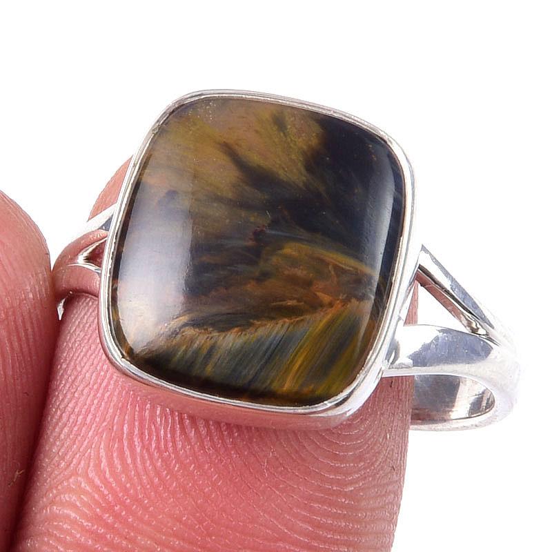 Кольцо из чистого серебра 925 пробы с натуральным драгоценным камнем Питерсит ручной работы, размер 10 j8s07
Кольцо из чистого серебра 925 пробы с натуральным драгоценным камнем Питерсит ручной работы, размер 10 j8s07