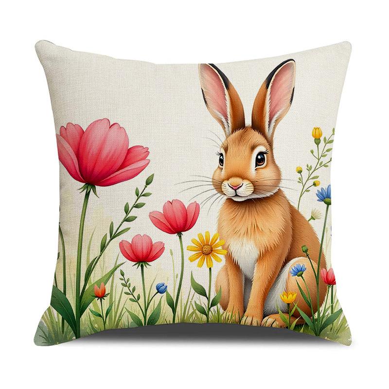 New Easter Pillowcase Cute Pet Rabbit Set Pillowcase Linen Print Living Room Decoration Sofa Cushion 45 * 45Cm (excluding pillow core)
New Easter Pillowcase Cute Pet Rabbit Set Pillowcase Linen Print Living Room Decoration Sofa Cushion 45 * 45Cm (excluding pillow core)