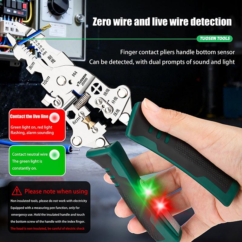 Multi Functional Foldable Wire Stripping Pliers Cable Cutter Stripper Pliers Electrician Hand Tool For Wires Cutting Crimping one size
Multi Functional Foldable Wire Stripping Pliers Cable Cutter Stripper Pliers Electrician Hand Tool For Wires Cutting Crimping one size