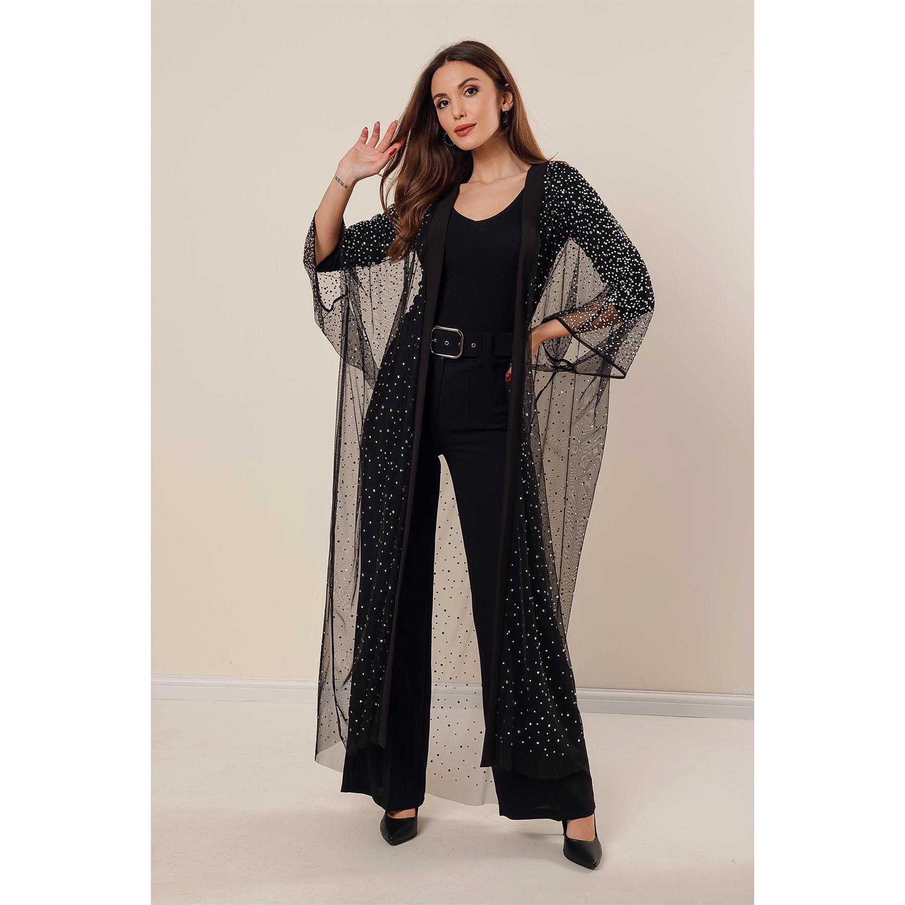 Вечернее платье Туника из тюля с камнями
Вечернее платье Туника из тюля с камнями