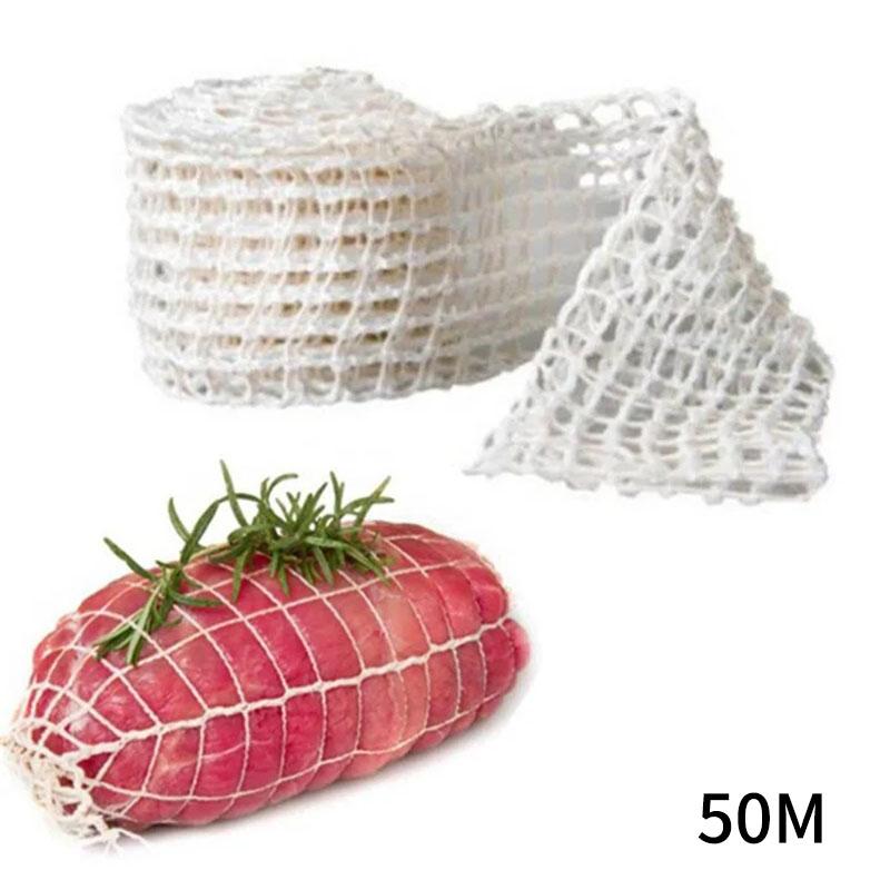 3/5/10/50m Cotton Meat Net, Ham Sausage Net,slaughter Rope Sausage Roll, Meat Cooking Tool, Hot Dog Sausage Sausage Casing Packa
3/5/10/50m Cotton Meat Net, Ham Sausage Net,slaughter Rope Sausage Roll, Meat Cooking Tool, Hot Dog Sausage Sausage Casing Packa