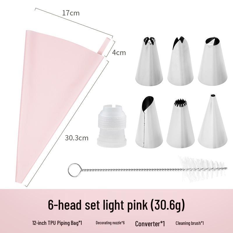 Nordic Baking Cream Piping Set: TPU Bag & Stainless Steel Eclair Nozzle Pearlescent Bag
Nordic Baking Cream Piping Set: TPU Bag & Stainless Steel Eclair Nozzle Pearlescent Bag