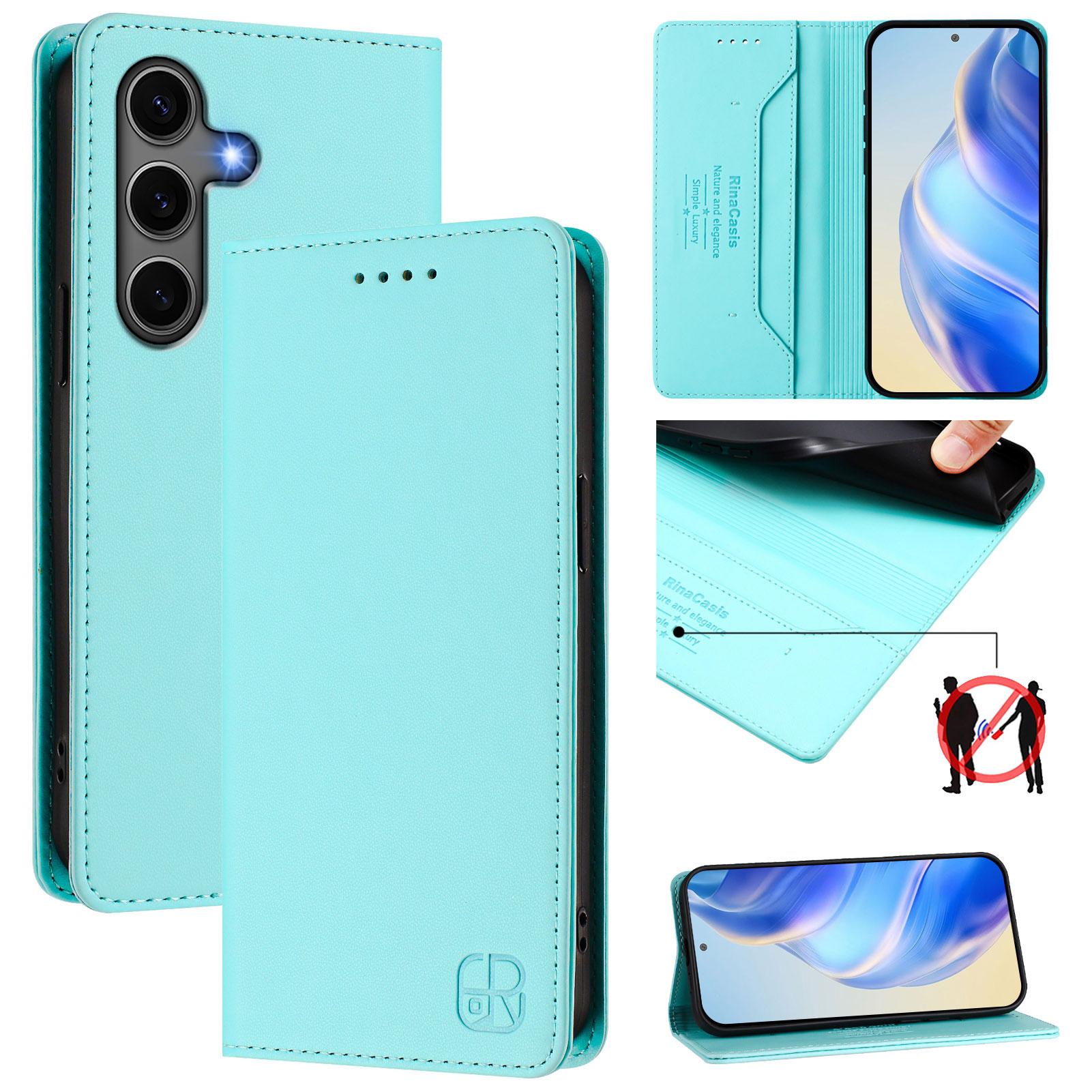 For Samsung Galaxy S24+/Galaxy S25+ RINACASIS RC01 Leather Case RFID Blocking Wallet Stand Magnetic Closing Shockproof Phone Cover Dark Blue
For Samsung Galaxy S24+/Galaxy S25+ RINACASIS RC01 Leather Case RFID Blocking Wallet Stand Magnetic Closing Shockproof Phone Cover Dark Blue