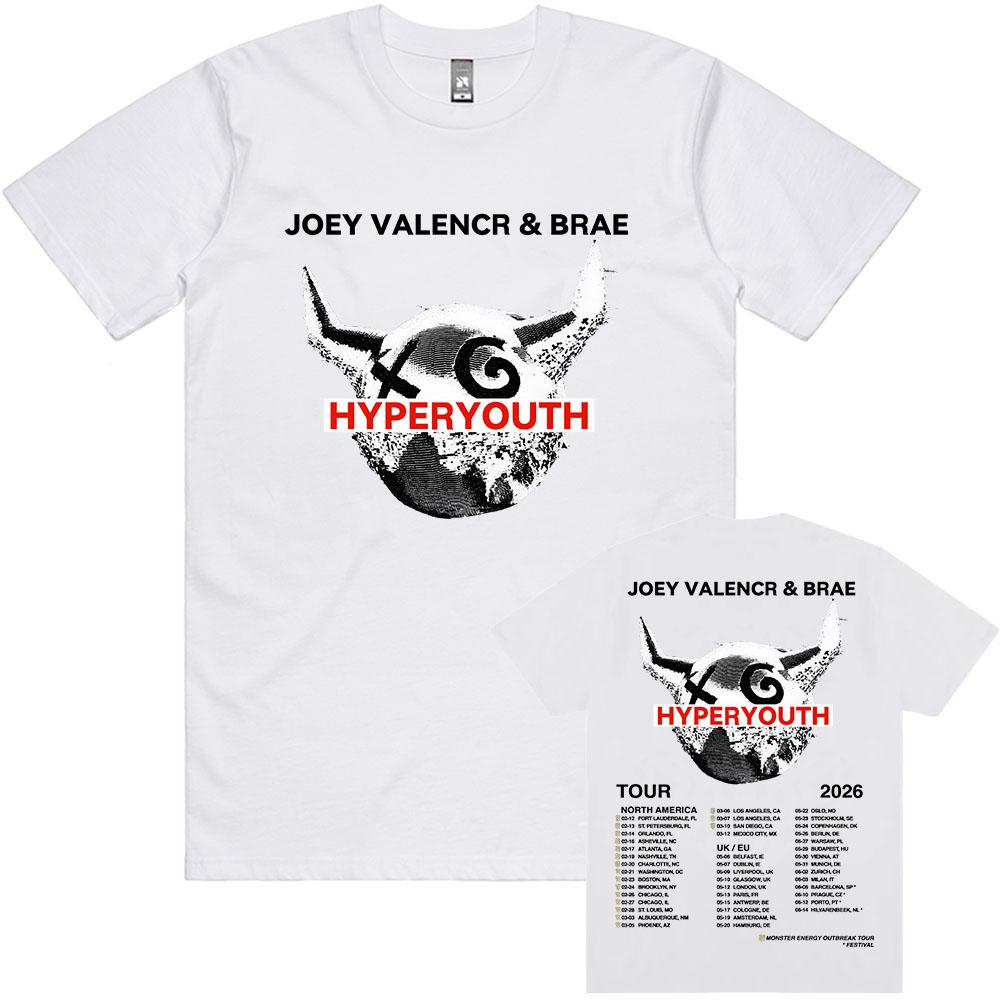 Hyperyouth JVB Tour 2026 T-shirt Rock Band JOEY VALENCE & BRAE Design Print Tshirts 100%Cotton O-neck Fashion Male Tees Unisex Shirt S
Hyperyouth JVB Tour 2026 T-shirt Rock Band JOEY VALENCE & BRAE Design Print Tshirts 100%Cotton O-neck Fashion Male Tees Unisex Shirt S