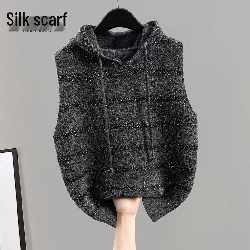 Women s Hooded Wool Blend Drawstring Vest One Size
Women s Hooded Wool Blend Drawstring Vest One Size