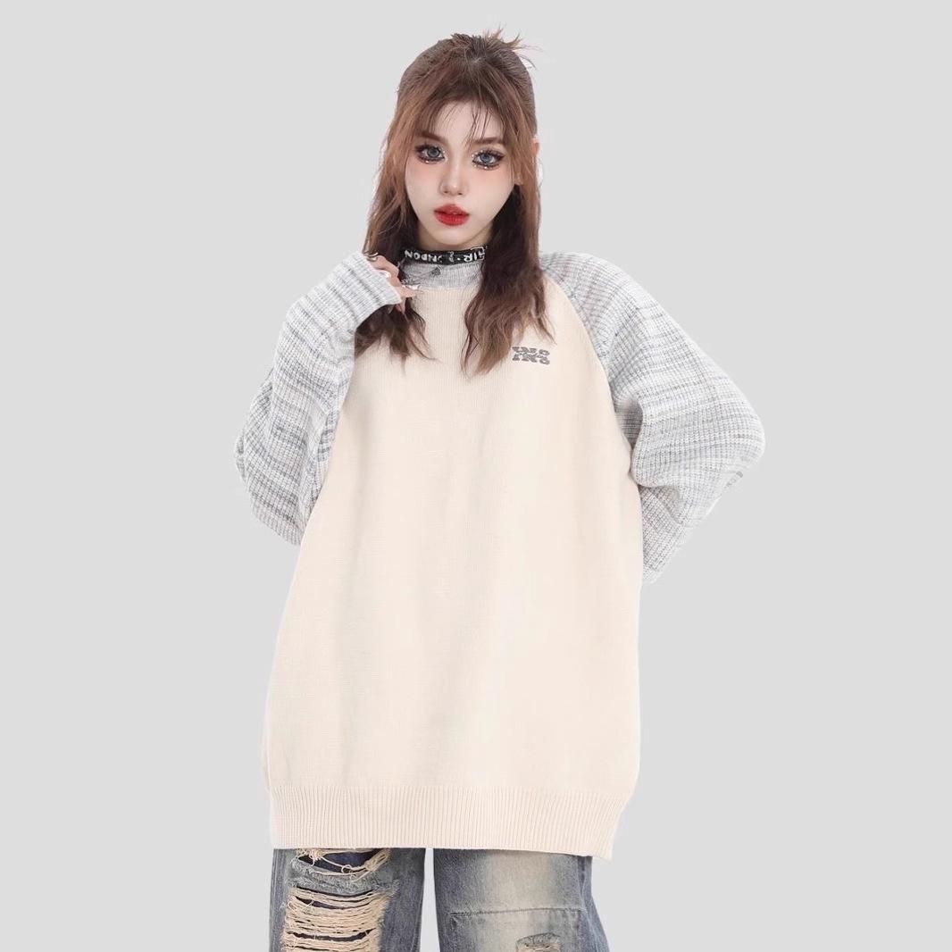 Unisex High-End Color Block Round Neck Sweater – Soft, Glutinous Knit with a Trendy, Relaxed Style M
Unisex High-End Color Block Round Neck Sweater – Soft, Glutinous Knit with a Trendy, Relaxed Style M