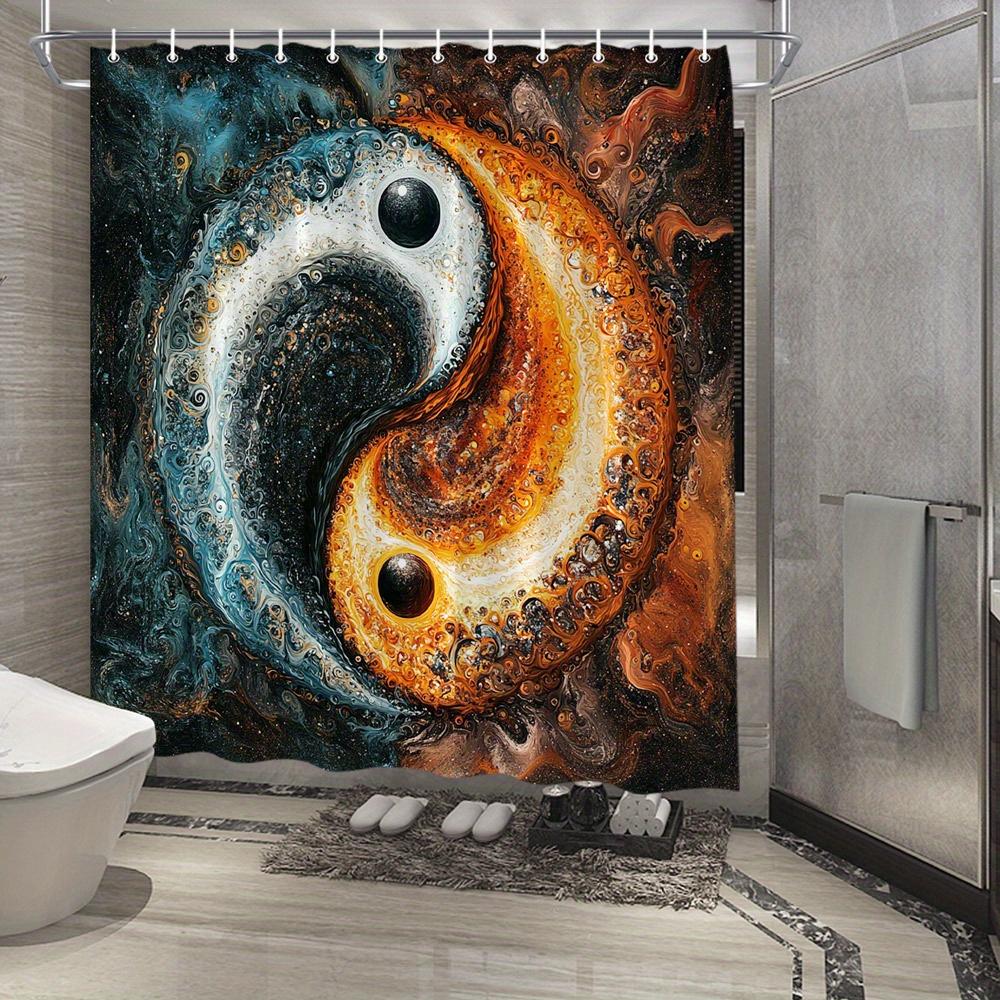 1Pc Vibrant Abstract Yin-Yang Shower Curtain – Polyester, 70.8X70.8 Inches, Dynamic Swirling Colors & Textures, Includes W60H190(CM)-1 Pcs
1Pc Vibrant Abstract Yin-Yang Shower Curtain – Polyester, 70.8X70.8 Inches, Dynamic Swirling Colors & Textures, Includes W60H190(CM)-1 Pcs