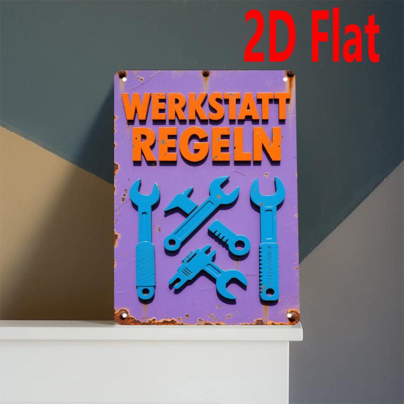 Metal Tin Sign 20x30cm 2D Flat Wall Art Purple Orange Blue Industrial Decor for Garage Workshop 20x30cm белый
Metal Tin Sign 20x30cm 2D Flat Wall Art Purple Orange Blue Industrial Decor for Garage Workshop 20x30cm белый