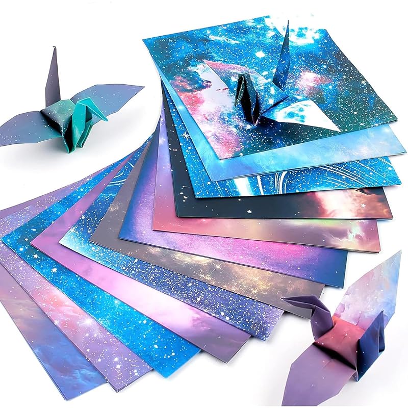 LIKENNY origami 50 pieces 6 colors 15cm square Double-sided origami starry sky origami set colorful paper art For 1,000 cranes birthday party
LIKENNY origami 50 pieces 6 colors 15cm square Double-sided origami starry sky origami set colorful paper art For 1,000 cranes birthday party
