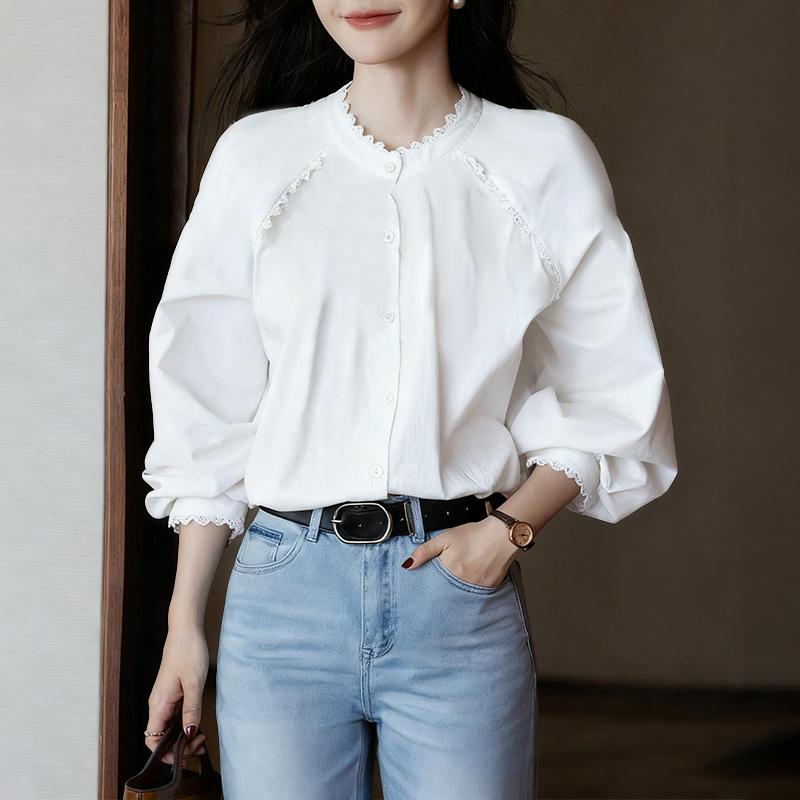 ZANZEA Women Lace Splice Round Neck Loose Long Sleeve Casual Blouse 5XL білий
ZANZEA Women Lace Splice Round Neck Loose Long Sleeve Casual Blouse 5XL білий