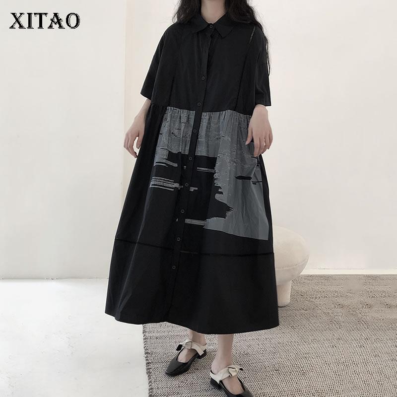 XITAO лоскутное платье, модное новое женское платье с одной грудью и принтом, большие размеры, повседневное стильное свободное платье WMD1506
XITAO лоскутное платье, модное новое женское платье с одной грудью и принтом, большие размеры, повседневное стильное свободное платье WMD1506