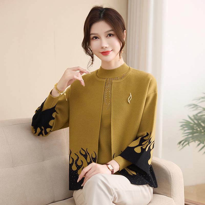 Stylish Autumn-Winter Knit Cardigan Set for Middle-Aged and Elderly Women 4XL (Recommended for 160-170 jin) зелёный
Stylish Autumn-Winter Knit Cardigan Set for Middle-Aged and Elderly Women 4XL (Recommended for 160-170 jin) зелёный