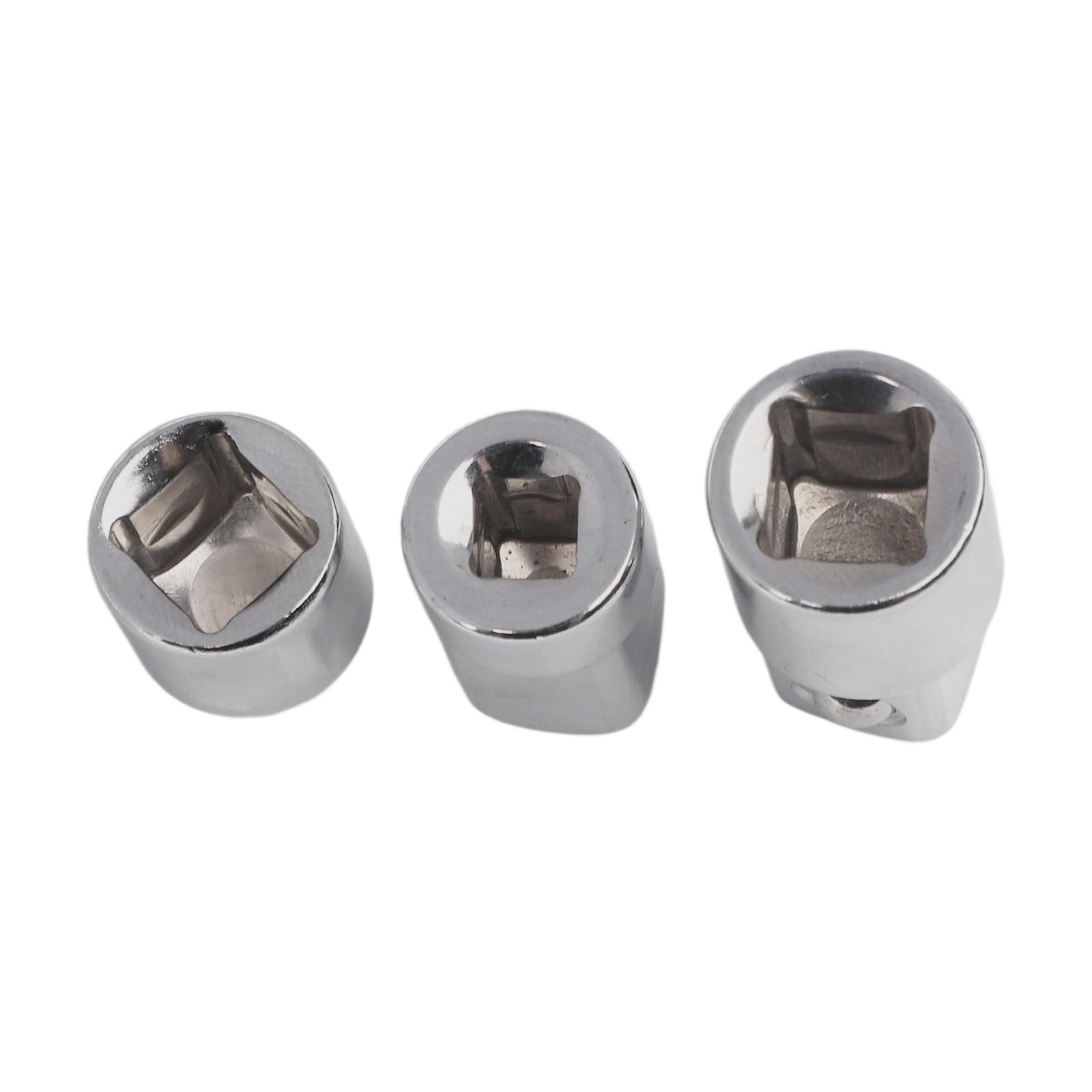 Socket Adapter Wrench Set 3PCS Female to Male Drive Converter with Built in Spring Loaded Detent Balls for Secure Socket Fit China Mainland
Socket Adapter Wrench Set 3PCS Female to Male Drive Converter with Built in Spring Loaded Detent Balls for Secure Socket Fit China Mainland