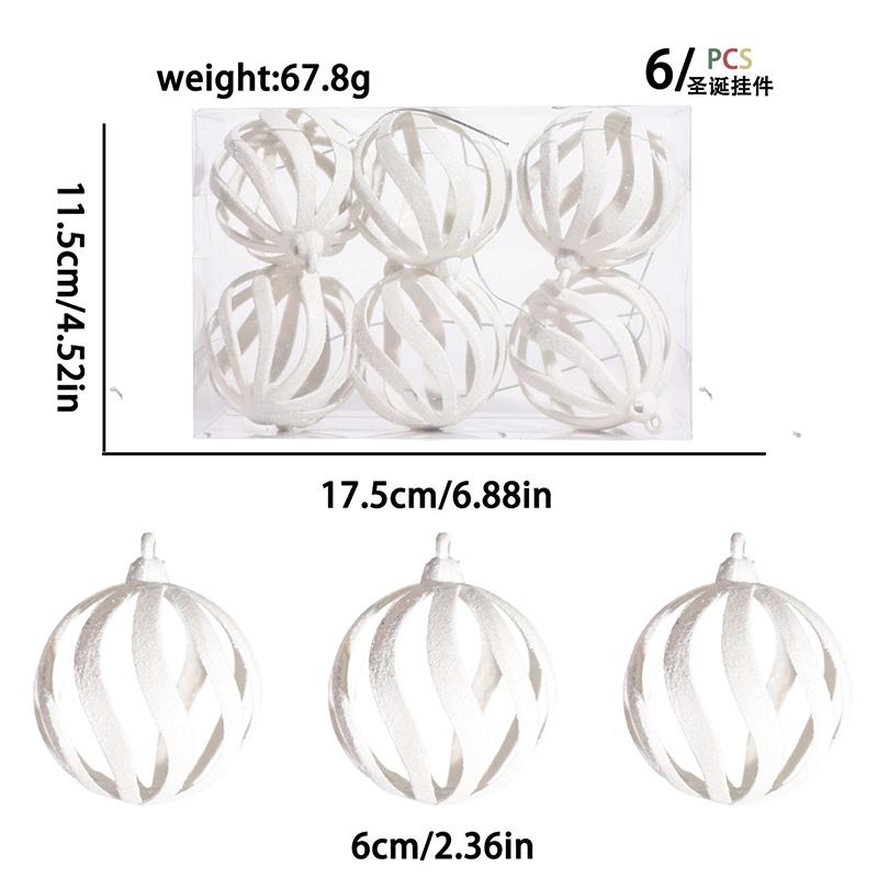 6Pcs Christmas Decoration 6CM Hollow Christmas Ball Hanging Xmas Tree Pendant Home Decor Party Arrangement New Year Gift Navidad 6cm белый
6Pcs Christmas Decoration 6CM Hollow Christmas Ball Hanging Xmas Tree Pendant Home Decor Party Arrangement New Year Gift Navidad 6cm белый