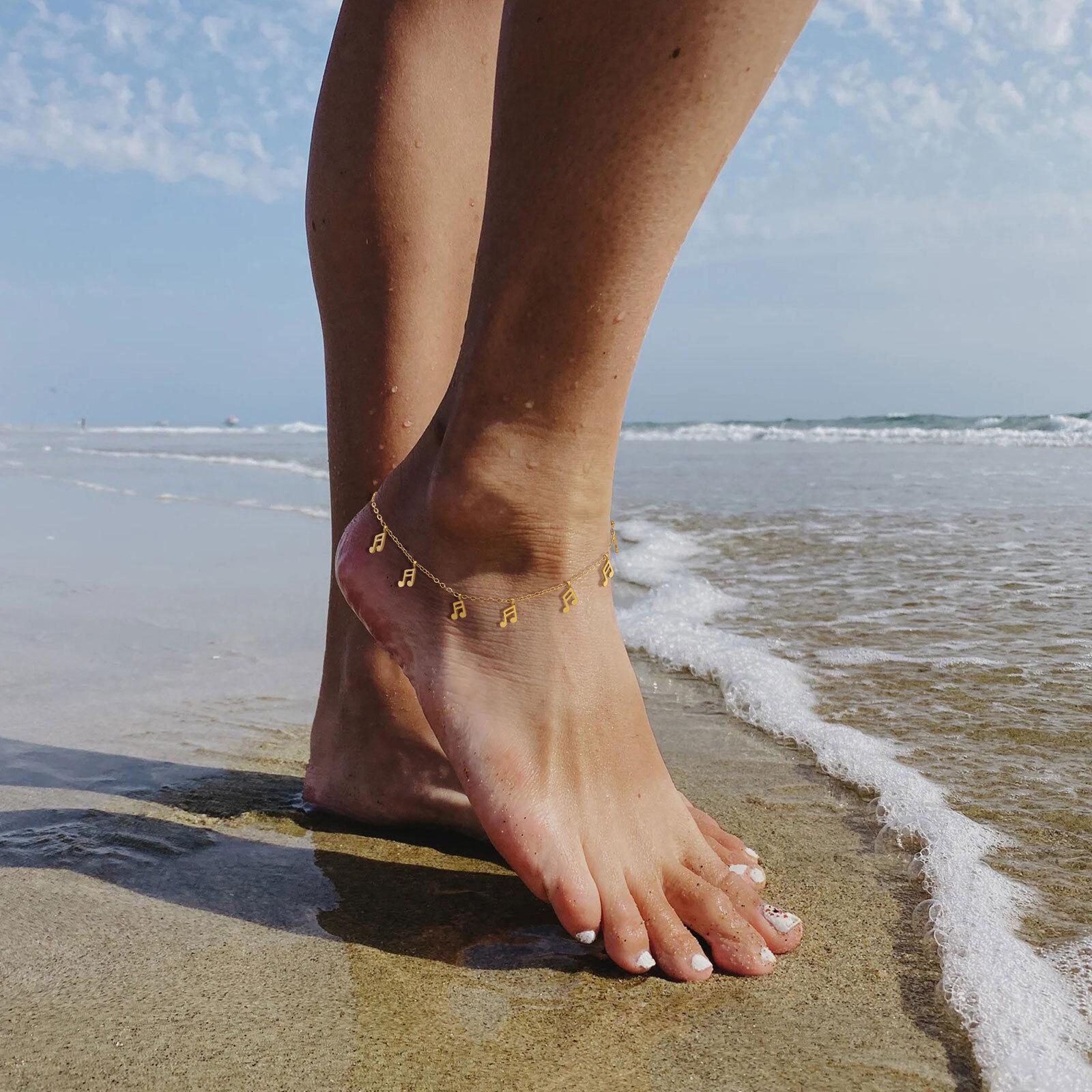 Vnox Gold Color Charm Female Chain Anklet Stainless Steel Cross Crown Star Pendant Barefoot Bracelet Women Beach Jewelry Summer
Vnox Gold Color Charm Female Chain Anklet Stainless Steel Cross Crown Star Pendant Barefoot Bracelet Women Beach Jewelry Summer