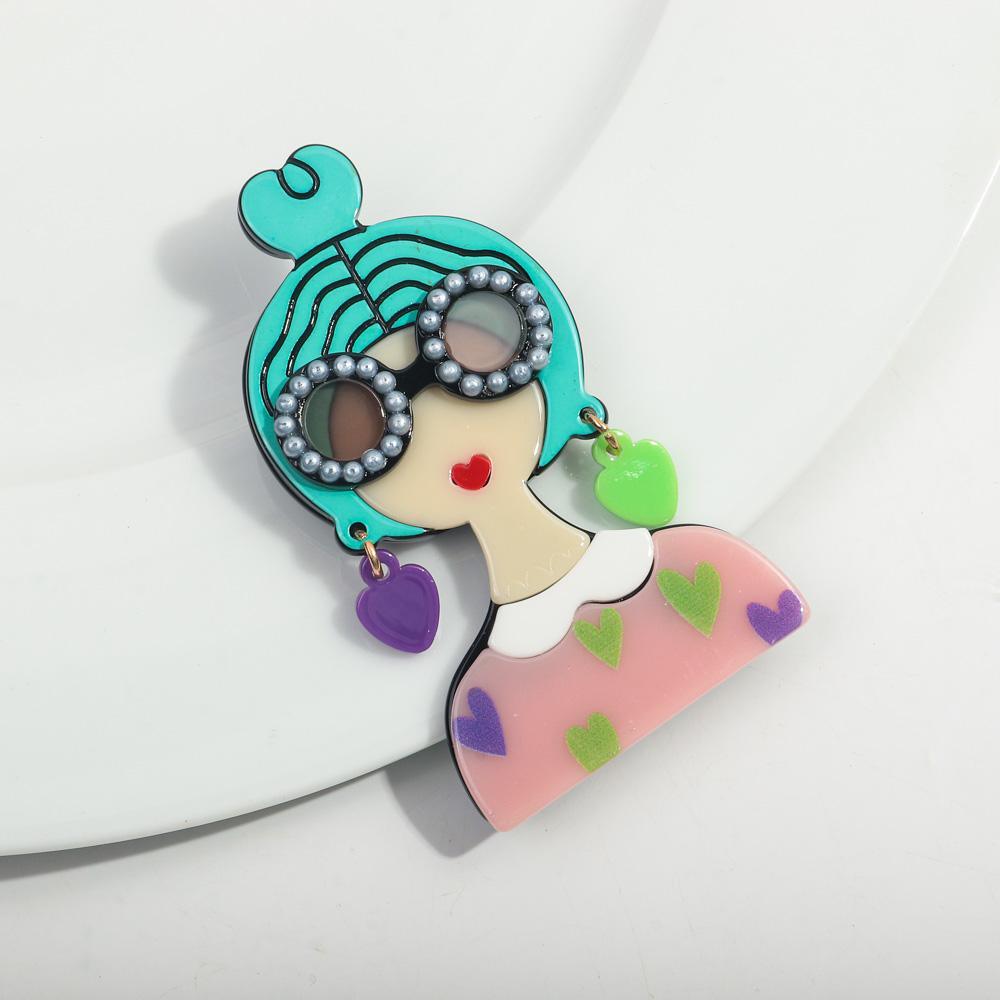 New Cute Girl Figure Acrylic Brooches for Women Spliced Handmade Glasses Lady Badge Lapel Pins Jewelry Clothing Accessories Gift рожевий
New Cute Girl Figure Acrylic Brooches for Women Spliced Handmade Glasses Lady Badge Lapel Pins Jewelry Clothing Accessories Gift рожевий