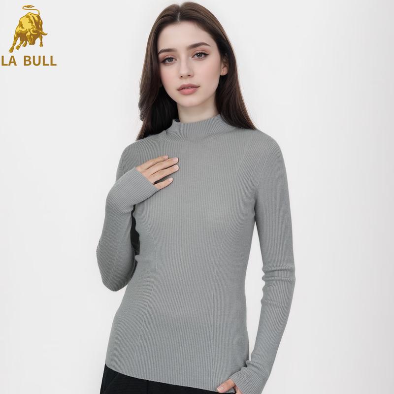 LA BULL Women s Slim-Fit Semi-High Collar Wool Sweater M
LA BULL Women s Slim-Fit Semi-High Collar Wool Sweater M