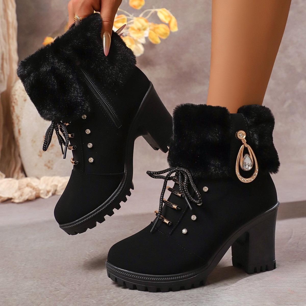 Fashionable New Round Toe Casual and Comfortable Warm Women s Boots Winter New Elegant and Sexy Party High-heeled Short Boots 35
Fashionable New Round Toe Casual and Comfortable Warm Women s Boots Winter New Elegant and Sexy Party High-heeled Short Boots 35