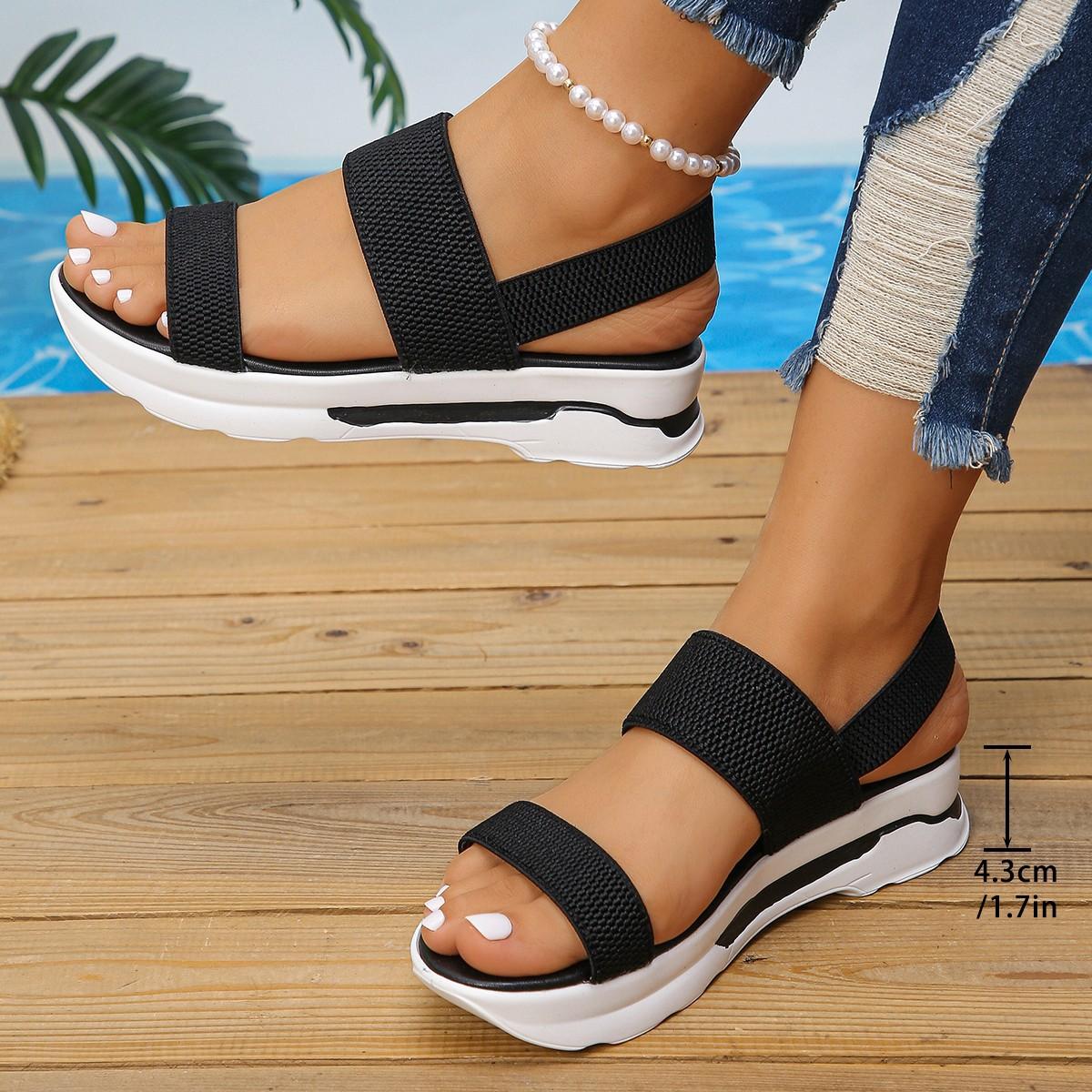 Summer New Plus-size Slope Heel Fly-woven Overfoot Sandals Thick-soled Outerwear Sandals for Women 43 чорний
Summer New Plus-size Slope Heel Fly-woven Overfoot Sandals Thick-soled Outerwear Sandals for Women 43 чорний