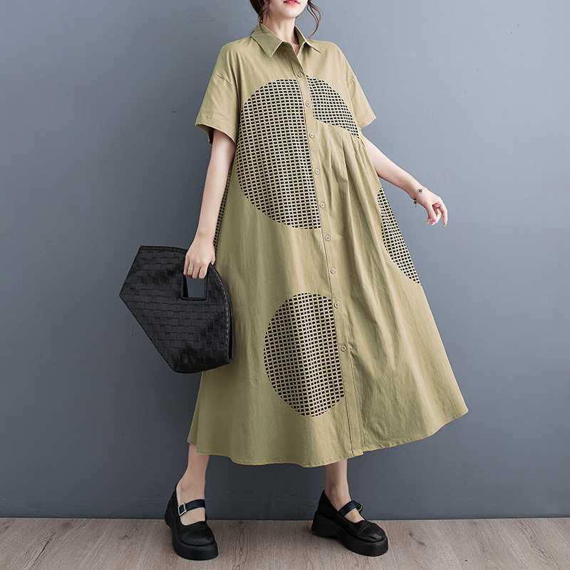 Весенне-летние женские свободные плиссированные платья-рубашки средней длины в стиле ретро с принтом большого размера One Size хаки
Весенне-летние женские свободные плиссированные платья-рубашки средней длины в стиле ретро с принтом большого размера One Size хаки