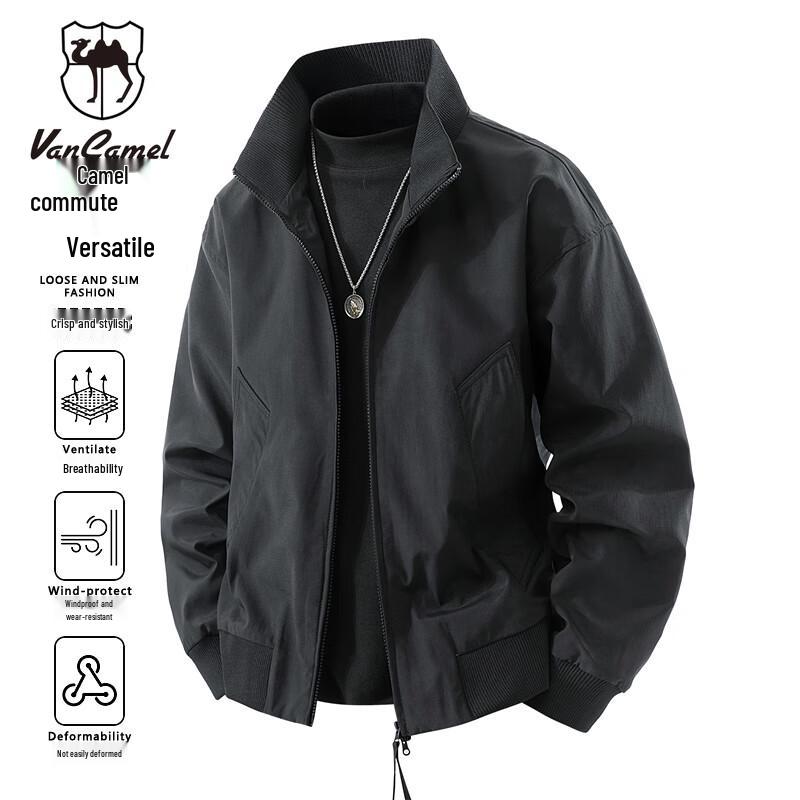 VANCAMEL Men s Stand-Collar Casual Jacket M
VANCAMEL Men s Stand-Collar Casual Jacket M