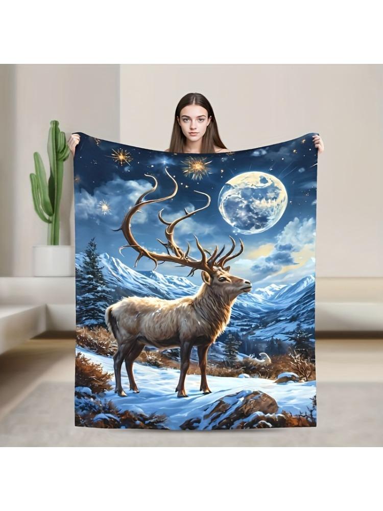 Deer Pattern Flannel Blanket, Shawl Blanket For Bedroom, Dormitory, Car, Outdoor, Sofa, Travel, Office, Gift 75x90cm
Deer Pattern Flannel Blanket, Shawl Blanket For Bedroom, Dormitory, Car, Outdoor, Sofa, Travel, Office, Gift 75x90cm