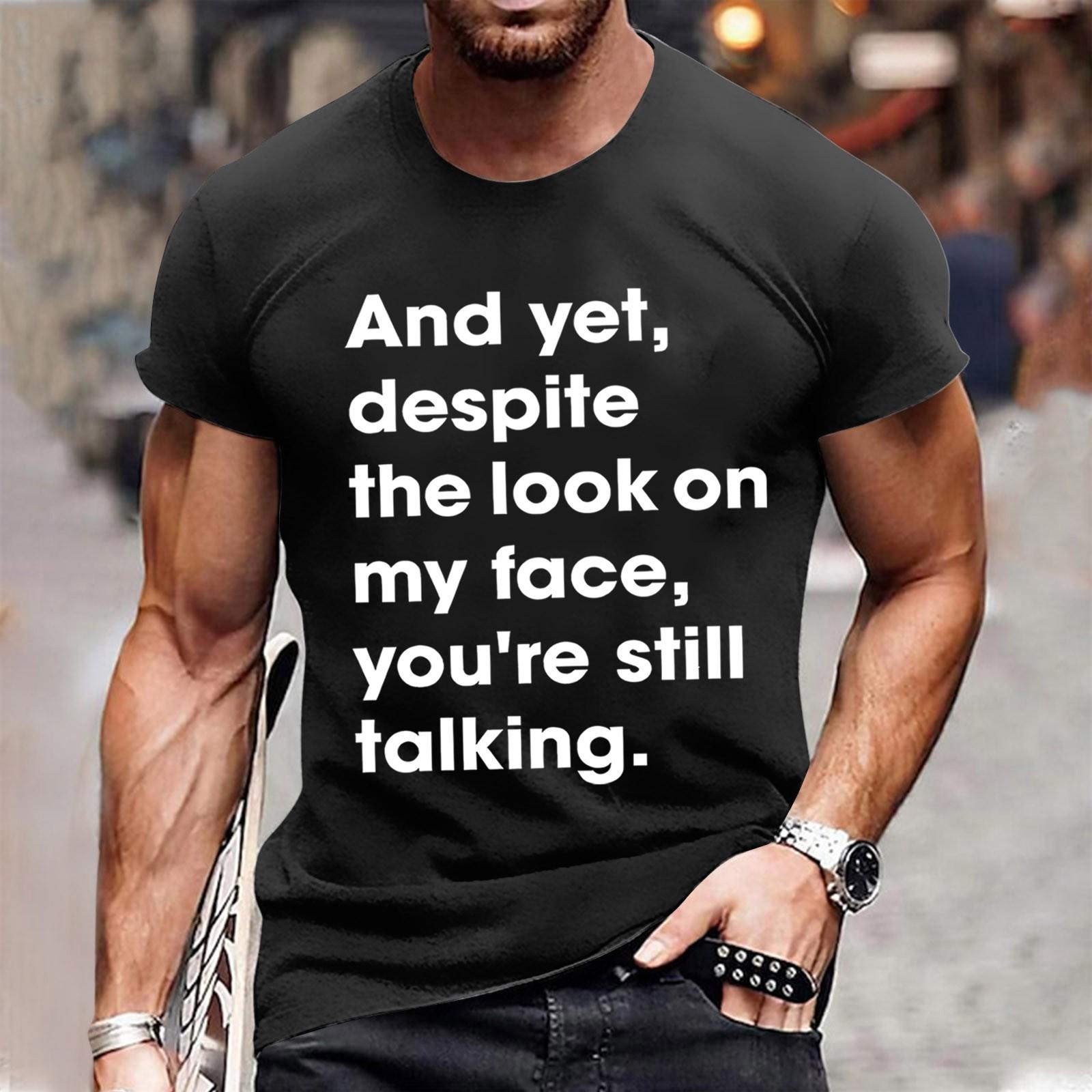 Мужская модная футболка, уличная повседневная одежда с коротким рукавом L чёрный
Мужская модная футболка, уличная повседневная одежда с коротким рукавом L чёрный