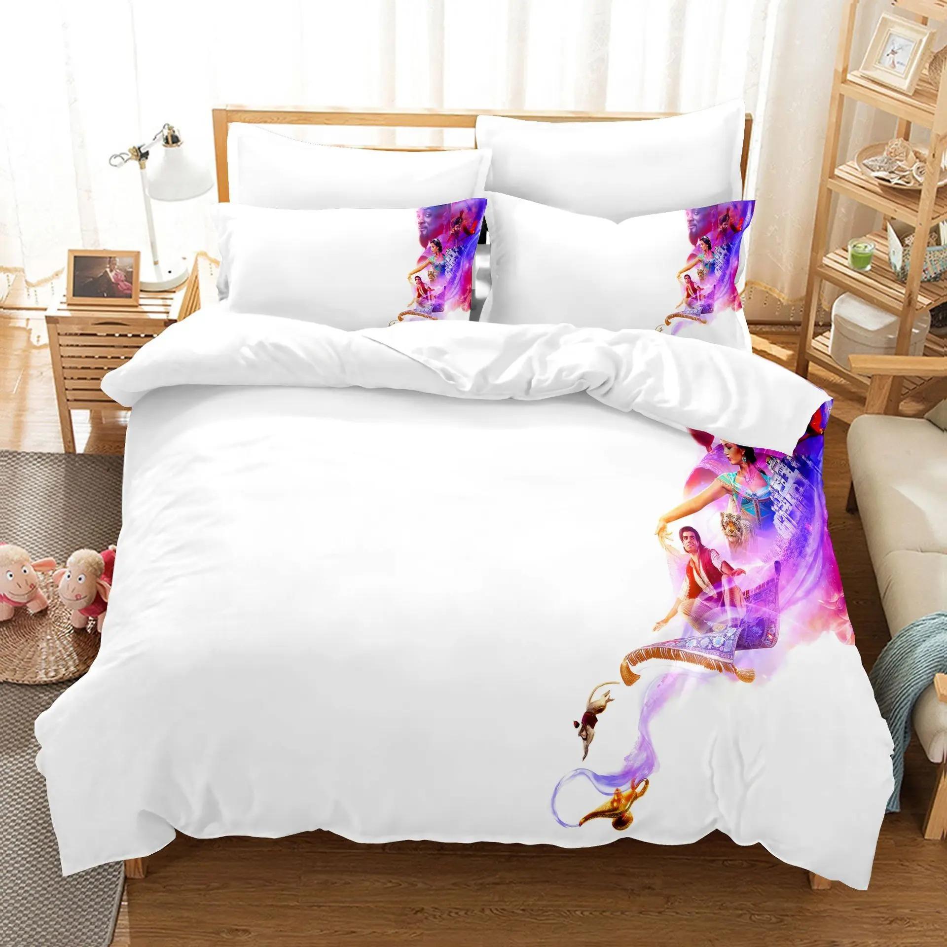 Disney s Aladdin lamp Bedding Set,3D Cartoon Printed Aladdin Duvet Cover Set,Quilt Cover for Family and Friends Gift 135X200cm-2pcs
Disney s Aladdin lamp Bedding Set,3D Cartoon Printed Aladdin Duvet Cover Set,Quilt Cover for Family and Friends Gift 135X200cm-2pcs