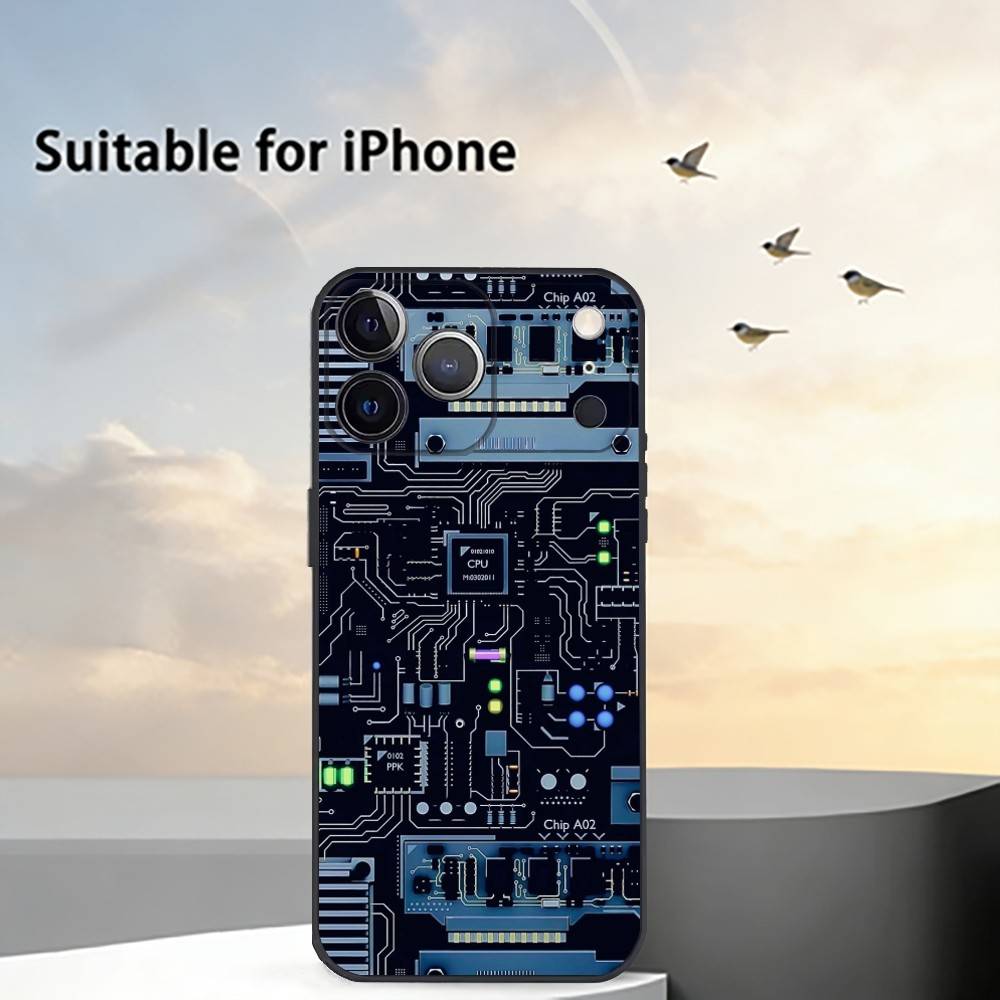 Inside Circuit B-Board Phone Case For iPhone 17,16,15,14,13,12,11 Plus,Pro Max,XS,Soft Silicone Black Cover iPhone16promax
Inside Circuit B-Board Phone Case For iPhone 17,16,15,14,13,12,11 Plus,Pro Max,XS,Soft Silicone Black Cover iPhone16promax