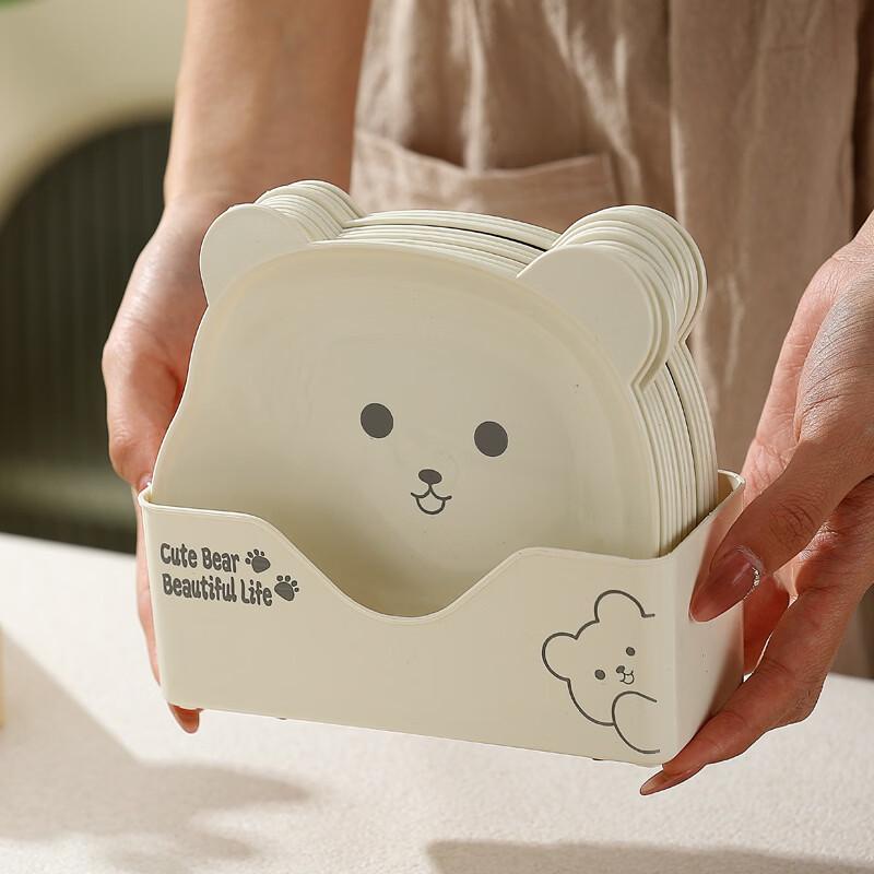 Zhishi Cream White Cartoon Bear Food-Grade PP Bone Plate 8+1 Set (3-Pack)
Zhishi Cream White Cartoon Bear Food-Grade PP Bone Plate 8+1 Set (3-Pack)