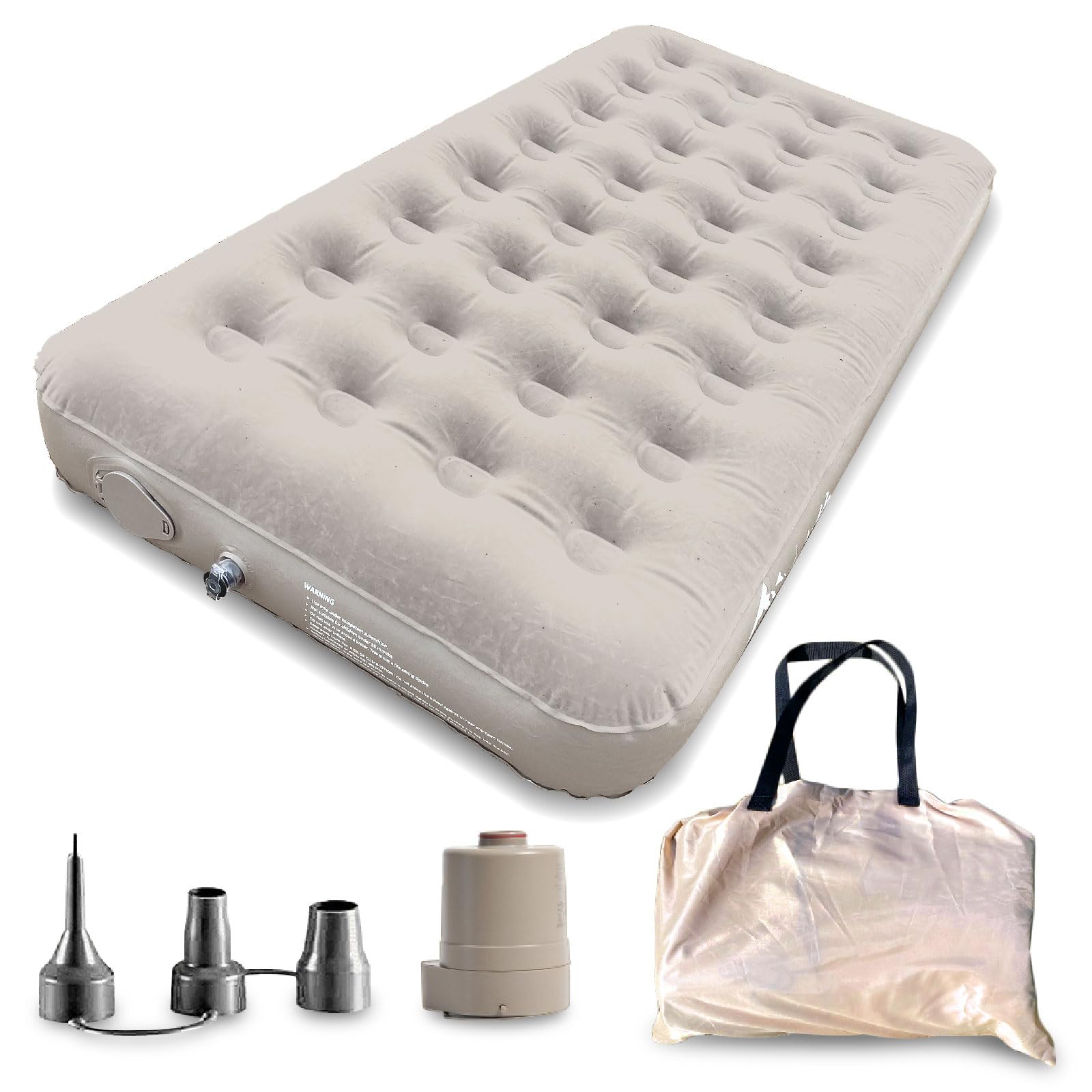 MOUNTAIN Air Bed, Electric Air Mattress, Camping Bed (Single)
MOUNTAIN Air Bed, Electric Air Mattress, Camping Bed (Single)