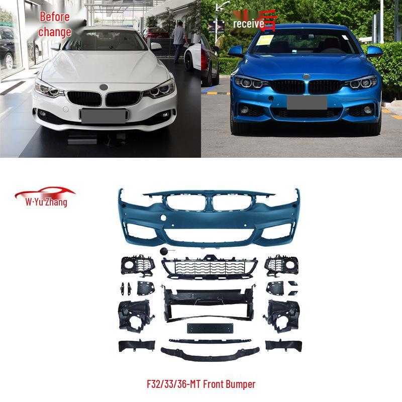 BMW 4 Series F32/F33/F36 MT Sport Wide Body Kit: Front/Rear Bumpers, Side Skirts, Grille Assembly Single Grille
BMW 4 Series F32/F33/F36 MT Sport Wide Body Kit: Front/Rear Bumpers, Side Skirts, Grille Assembly Single Grille
