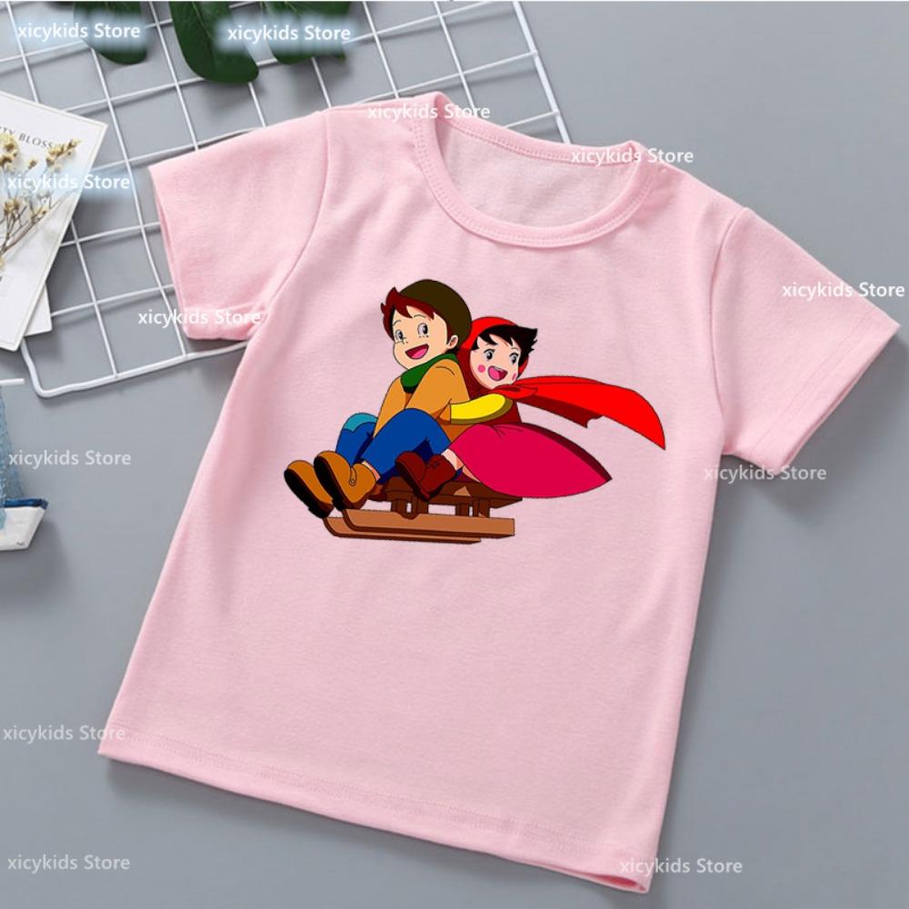 Kawaii Girls T-Shirt Funny Heidi And Family Cartoon Print Kids Summer Shirt Tops Fashion Girls Clothes Cute Kids Clothes Tshirt 130
Kawaii Girls T-Shirt Funny Heidi And Family Cartoon Print Kids Summer Shirt Tops Fashion Girls Clothes Cute Kids Clothes Tshirt 130