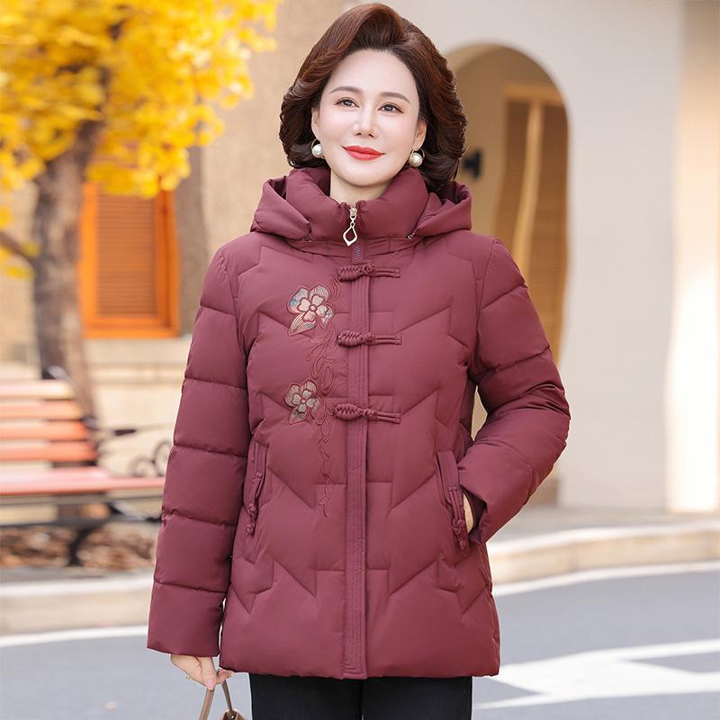 Elegant Embroidered Cotton Jacket for Middle-Aged Women - Thicker Short, Autumn/Winter Wear 2XL (105-120 lbs)
Elegant Embroidered Cotton Jacket for Middle-Aged Women - Thicker Short, Autumn/Winter Wear 2XL (105-120 lbs)
