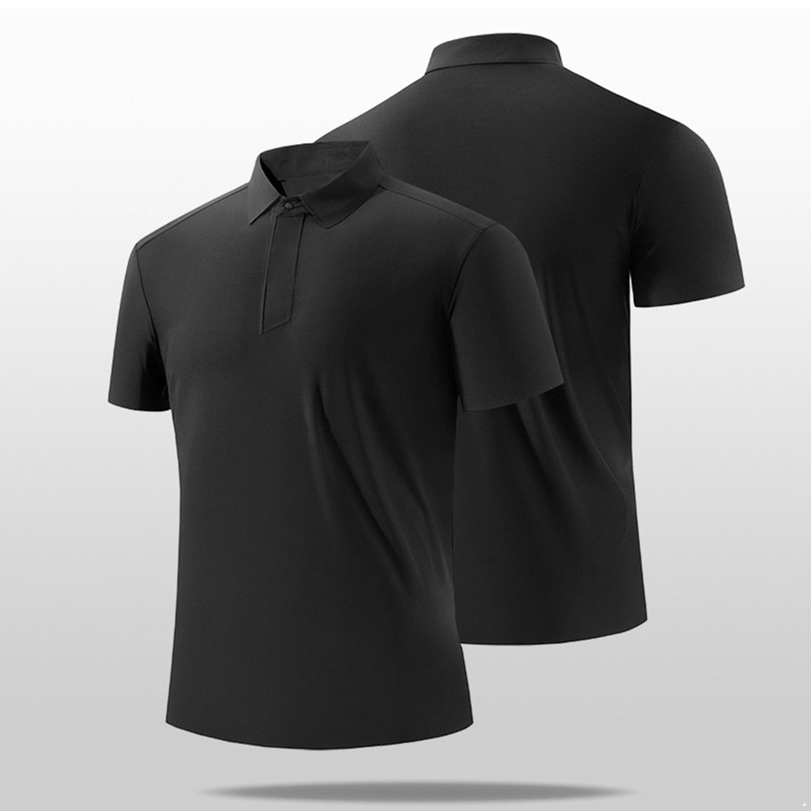 Мужская быстросохнущая рубашка для гольфа с коротким рукавом, спортивный топ с отложным воротником для тенниса, тренировок и спорта, размеры M-5XL M чёрный
Мужская быстросохнущая рубашка для гольфа с коротким рукавом, спортивный топ с отложным воротником для тенниса, тренировок и спорта, размеры M-5XL M чёрный
