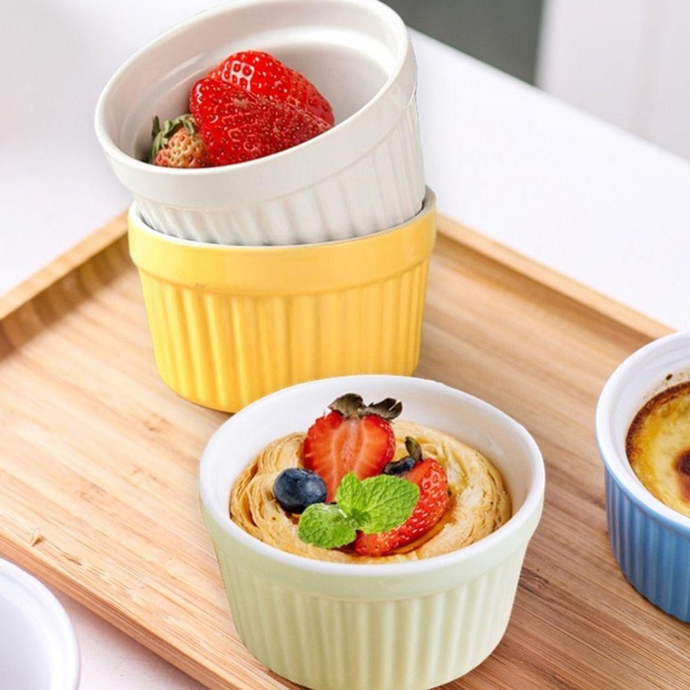 4Pcs Colorful Ramekins for Baking Ceramic Condiment Dish Fluted Porcelain Bowls Souffle L синій
4Pcs Colorful Ramekins for Baking Ceramic Condiment Dish Fluted Porcelain Bowls Souffle L синій
