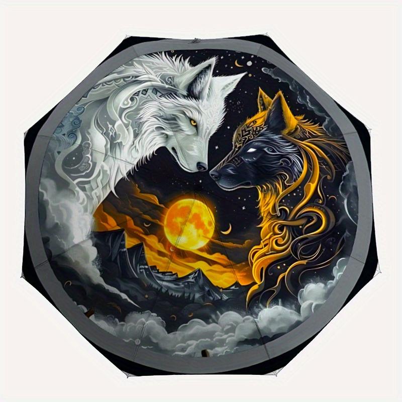 1pc Wolf Moon Sticker Automatic Umbrella - 8-Rib Foldable Design, Outdoor Adventures, and Family Celebrations yy250829031
1pc Wolf Moon Sticker Automatic Umbrella - 8-Rib Foldable Design, Outdoor Adventures, and Family Celebrations yy250829031