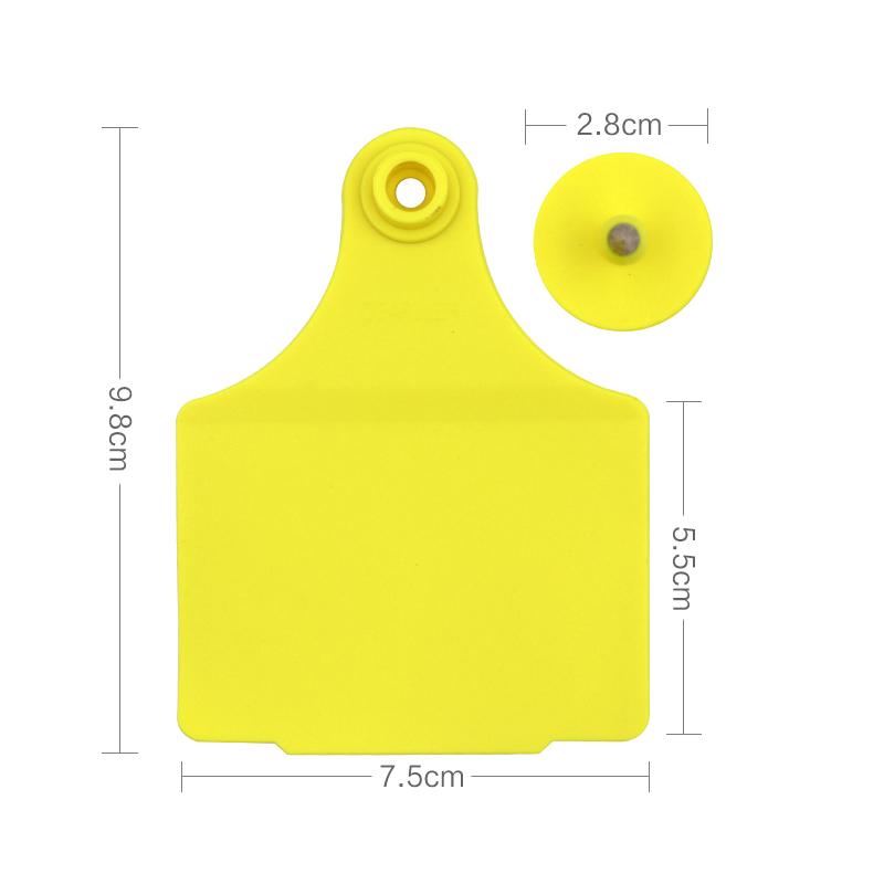 50 Pcs/Set Cow Cattle ear tag Plastic no words Livestock Big Ear Tags Marked Identification Farm Animal tools 9.8x7.5cm жовтий
50 Pcs/Set Cow Cattle ear tag Plastic no words Livestock Big Ear Tags Marked Identification Farm Animal tools 9.8x7.5cm жовтий