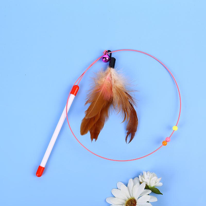 Hot Sale Steel Wire Teasing Cat Stick New Butterfly Colorful Turkey Feathers Fish Cute Bell Playing Toys Supplies
Hot Sale Steel Wire Teasing Cat Stick New Butterfly Colorful Turkey Feathers Fish Cute Bell Playing Toys Supplies