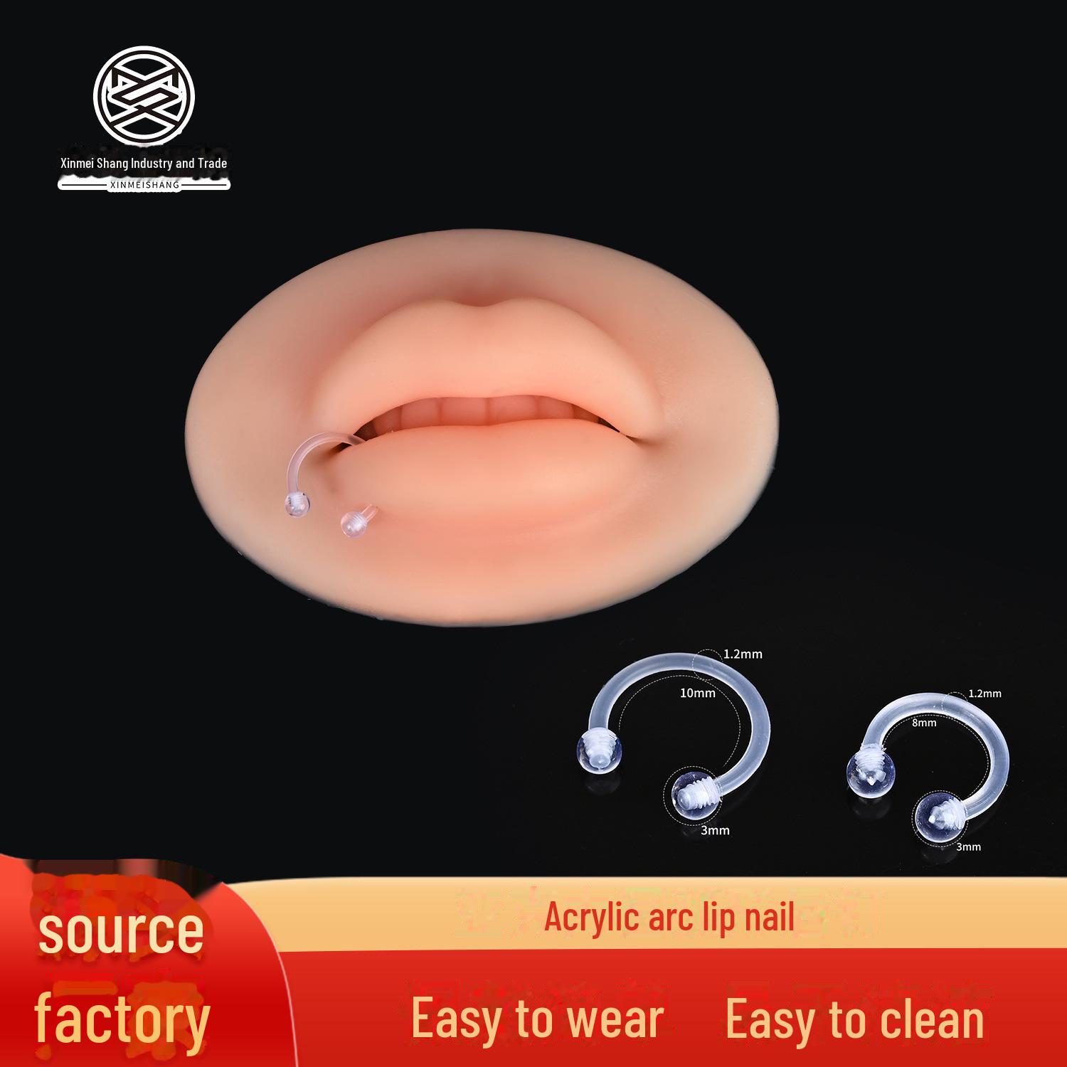 Акриловое кольцо в носу C-образной формы и U-образный гвоздик для губ - прозрачная замена украшений для пирсинга бровей
Акриловое кольцо в носу C-образной формы и U-образный гвоздик для губ - прозрачная замена украшений для пирсинга бровей